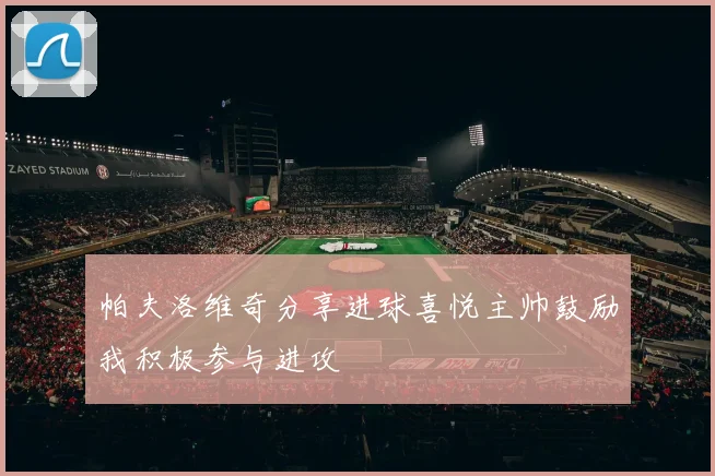 帕夫洛维奇分享进球喜悦主帅鼓励我积极参与进攻